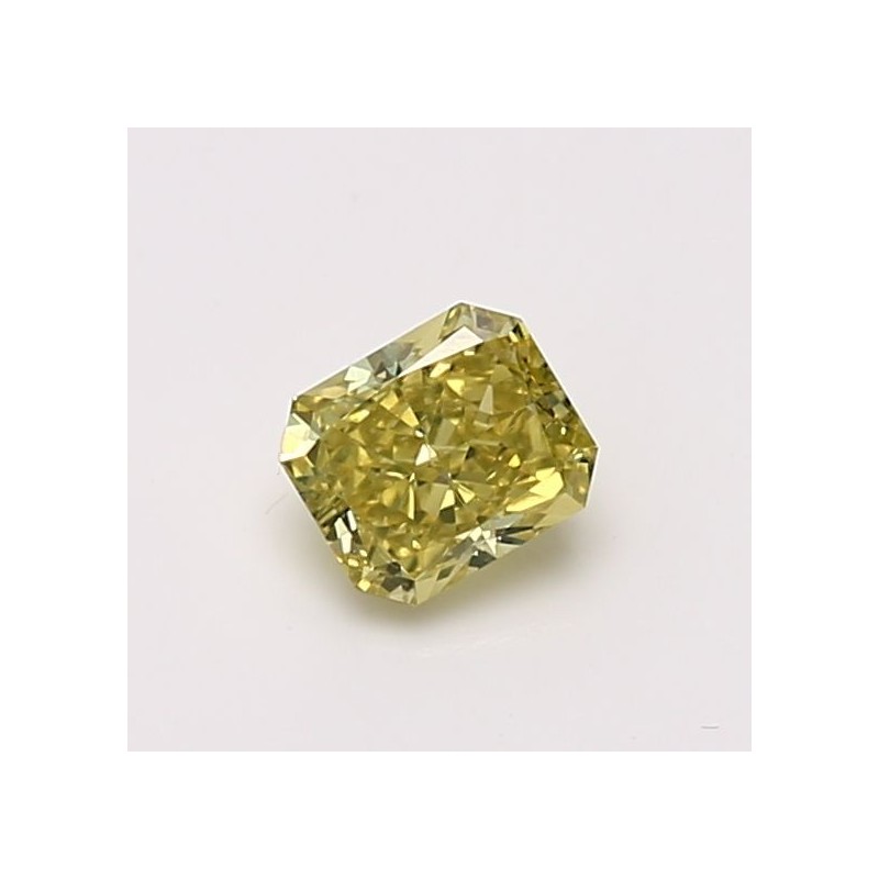 Diament o barwie fantazyjnej radiant, 0.58ct, VS1, Fancy Intense Greenish Yellow, GIA 6183099778 Diament o barwie fantazyjnej radiant, 0.58ct, VS1, Fancy Intense Greenish Yellow, GIA 6183099778