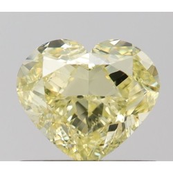 Diament o barwie fantazyjnej serce, 1.01ct, SI1, Fancy Yellow, GIA 6512623839