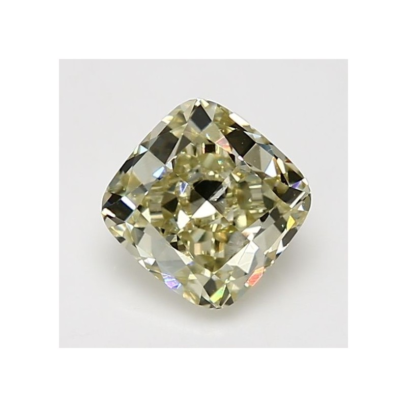 Diament o barwie fantazyjnej szlif poduszkowy brylantowy, 1.8ct, SI2, Fancy Yellow, GIA 2166228445 Diament o barwie fantazyjnej szlif poduszkowy brylantowy, 1.8ct, SI2, Fancy Yellow, GIA 2166228445