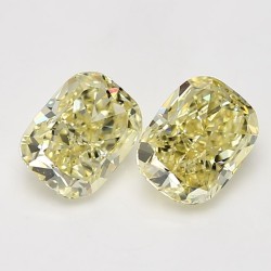 Diament o barwie fantazyjnej szlif poduszkowy brylantowy, 1.66ct, VS2, Fancy Yellow, GIA 2235507317