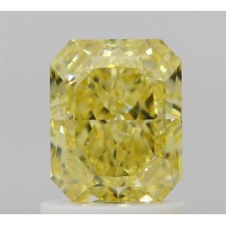 Diament o barwie fantazyjnej radiant, 1.28ct, SI1, Fancy Intense Yellow, GIA 2528682245