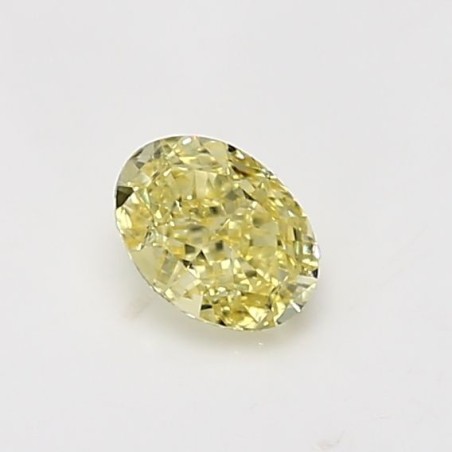 Diament o barwie fantazyjnej szlif owalny, 0.5ct, VS1, Yellow, GIA 6482608164