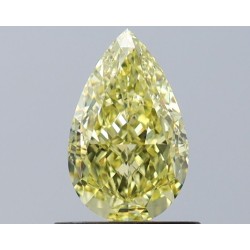 Diament o barwie fantazyjnej szlif gruszkowy, 1ct, VS1, Fancy Yellow, GIA 1525288464