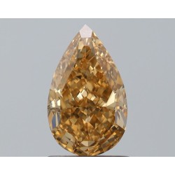 Diament o barwie fantazyjnej szlif gruszkowy, 1.23ct, VS1, Fancy Brown Yellow, GIA 6512443003
