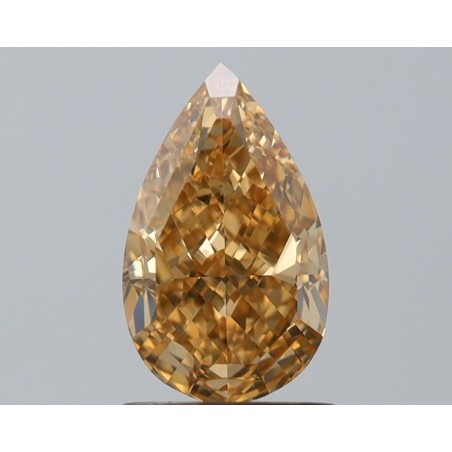 Diament o barwie fantazyjnej szlif gruszkowy, 1.23ct, VS1, Fancy Brown Yellow, GIA 6512443003