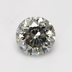 Diament o barwie fantazyjnej szlif okrągły, 1ct, SI1, Fancy Gray, GIA 2477879798