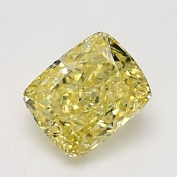 Diament o barwie fantazyjnej szlif poduszkowy brylantowy, 1.54ct, VVS2, Fancy Intense Yellow, GIA 5231279416