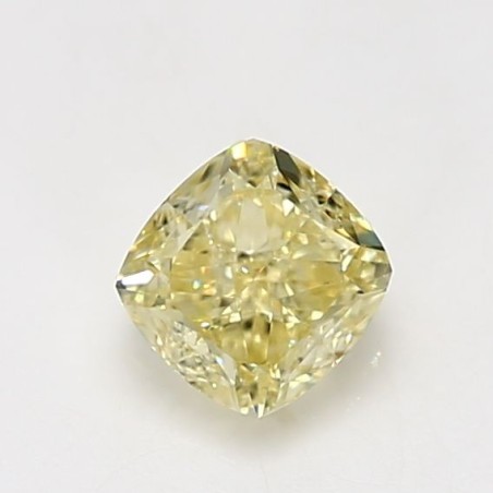 Diament o barwie fantazyjnej szlif poduszkowy brylantowy, 1.01ct, VVS1, Fancy Yellow, GIA 6485854683