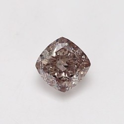 Diament o barwie fantazyjnej szlif poduszkowy brylantowy, 0.51ct, SI2, Fancy Light Pinkish Brown, GIA 6492177436