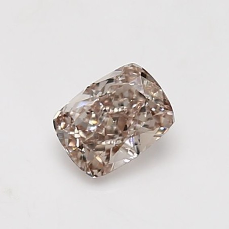 Diament o barwie fantazyjnej szlif poduszkowy modyfikowany, 0.58ct, VS2, Fancy Light Pinkish Brown, GIA 5446294691