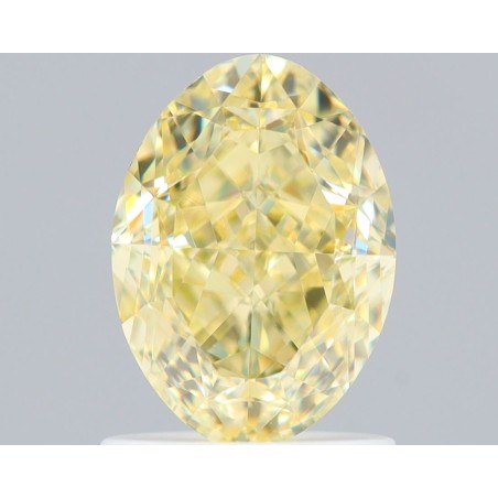 Diament o barwie fantazyjnej szlif owalny, 1.5ct, VS1, Fancy Yellow, GIA 5493259356