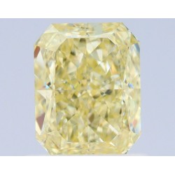 Diament o barwie fantazyjnej radiant, 1.01ct, VS2, Fancy Light Yellow, GIA 2517330558
