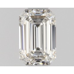 Diament szlif szmaragdowy, 0.5ct, VS2, H, GIA 2526325635