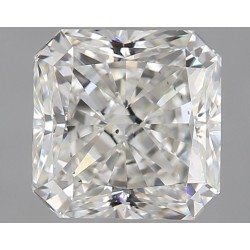 Diament szlif radiant kawadratowy, 1.7ct, SI1, H, GIA 6224438354