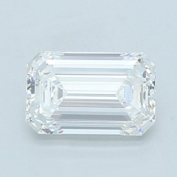 Diament laboratoryjny bezbarwny szlif szmaragdowy, 2.0ct, VVS2, E, IGI LG739525151