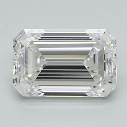 Diament laboratoryjny bezbarwny szlif szmaragdowy, 2.01ct, VVS2, F, IGI LG712587171