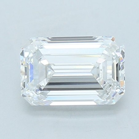 Diament laboratoryjny bezbarwny szlif szmaragdowy, 2.02ct, VVS2, D, IGI LG741557859