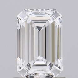 Diament laboratoryjny bezbarwny szlif szmaragdowy, 1.08ct, VVS1, D, IGI LG737547736