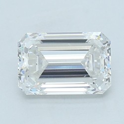 Diament laboratoryjny bezbarwny szlif szmaragdowy, 2.22ct, VVS2, F, IGI LG741503549