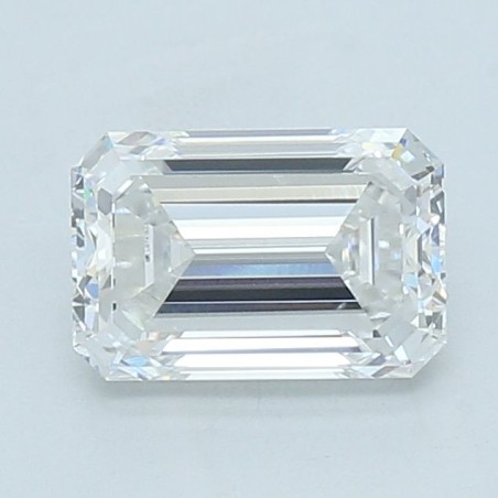 Diament laboratoryjny bezbarwny szlif szmaragdowy, 2.22ct, VVS2, F, IGI LG741503549