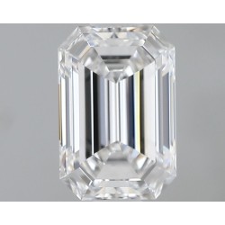 Diament laboratoryjny bezbarwny szlif szmaragdowy, 1.1ct, VVS2, D, IGI LG717585041