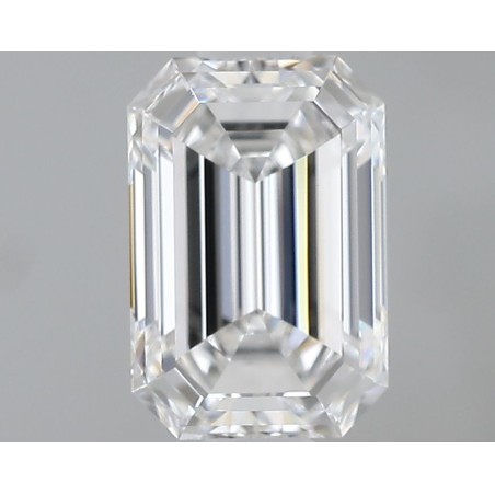 Diament laboratoryjny bezbarwny szlif szmaragdowy, 1.1ct, VVS2, D, IGI LG717585041