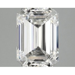 Diament laboratoryjny bezbarwny szlif szmaragdowy, 2.09ct, VVS2, E, IGI LG735578151