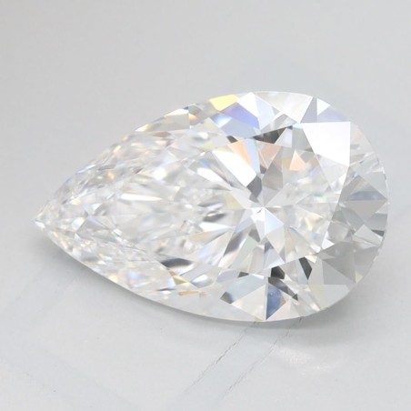Diament laboratoryjny bezbarwny szlif gruszkowy, 2.15ct, VVS1, D, IGI LG739553896