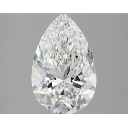 Diament laboratoryjny bezbarwny szlif gruszkowy, 2.4ct, VVS2, D, IGI LG728585026