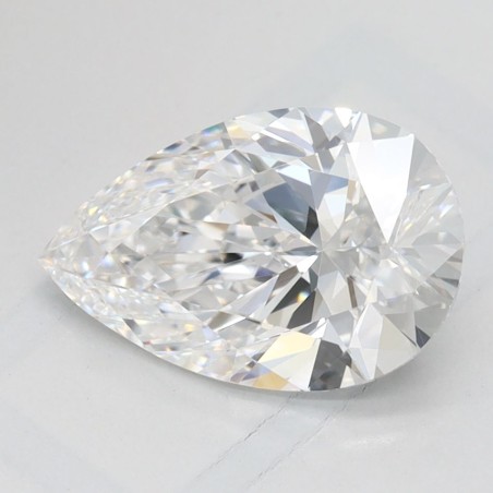Diament laboratoryjny bezbarwny szlif gruszkowy, 1.57ct, VVS1, D, IGI LG739553874