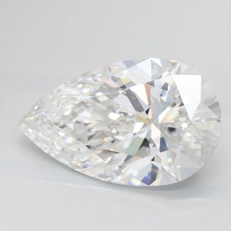 Diament laboratoryjny bezbarwny szlif gruszkowy, 2.01ct, VVS1, D, IGI LG739553891