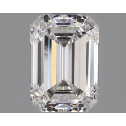 Diament laboratoryjny bezbarwny szlif szmaragdowy, 1.97ct, VVS2, D, IGI LG631454686