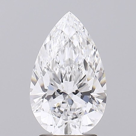 Diament laboratoryjny bezbarwny szlif gruszkowy, 2.58ct, VVS2, D, GIA 6522658756
