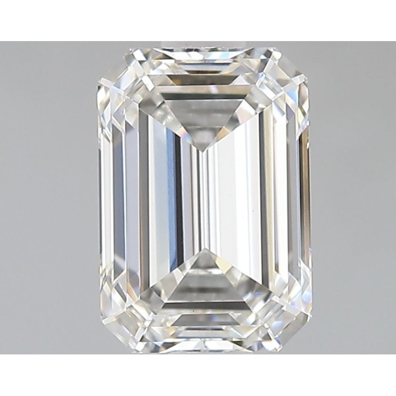 Diament laboratoryjny bezbarwny szlif szmaragdowy, 1.57ct, VVS2, F, IGI LG724550640