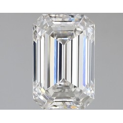 Diament laboratoryjny bezbarwny szlif szmaragdowy, 1.59ct, VVS2, F, IGI LG710543863