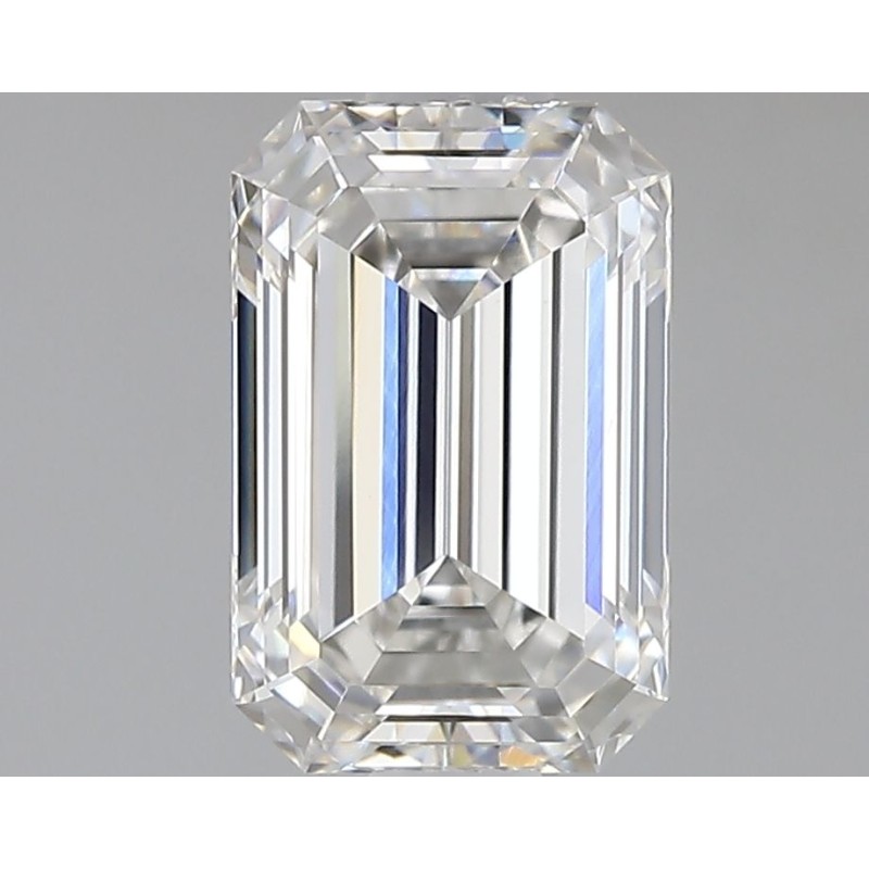 Diament laboratoryjny bezbarwny szlif szmaragdowy, 1.59ct, VVS2, F, IGI LG710543863