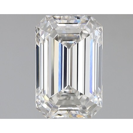 Diament laboratoryjny bezbarwny szlif szmaragdowy, 1.59ct, VVS2, F, IGI LG710543863