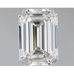 Diament laboratoryjny bezbarwny szlif szmaragdowy, 1.19ct, IF, D, IGI LG710541538