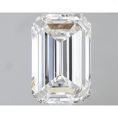 Diament laboratoryjny bezbarwny szlif szmaragdowy, 1.42ct, VVS2, E, IGI LG717586774