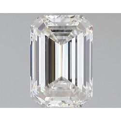 Diament laboratoryjny bezbarwny szlif szmaragdowy, 1.59ct, VVS2, F, IGI LG706527737