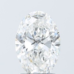 Diament laboratoryjny bezbarwny szlif owalny, 2.09ct, VVS2, D, IGI LG743559737