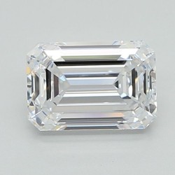 Diament laboratoryjny bezbarwny szlif szmaragdowy, 2.08ct, VVS1, D, IGI LG733509685