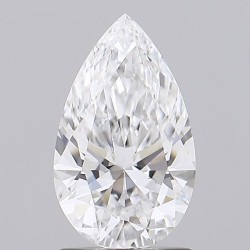 Diament laboratoryjny bezbarwny szlif gruszkowy, 1.29ct, VVS2, D, IGI LG710589451