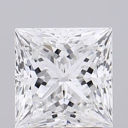 Diament laboratoryjny bezbarwny szlif princess, 2.52ct, VVS2, E, GIA 2524239290