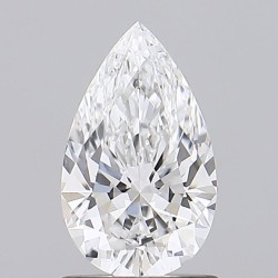 Diament laboratoryjny bezbarwny szlif gruszkowy, 1.08ct, VVS2, D, IGI LG702572108