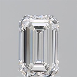 Diament szlif szmaragdowy, 1.3ct, VVS2, F, GIA 6535658505