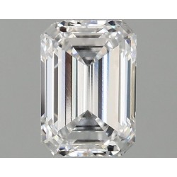 Diament laboratoryjny bezbarwny szlif szmaragdowy, 1.54ct, VVS2, D, IGI LG675531805