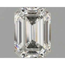 Diament laboratoryjny bezbarwny szlif szmaragdowy, 1.53ct, VVS2, E, IGI LG674512138