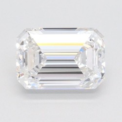 Diament laboratoryjny bezbarwny szlif szmaragdowy, 1.03ct, VVS2, D, IGI LG614300379