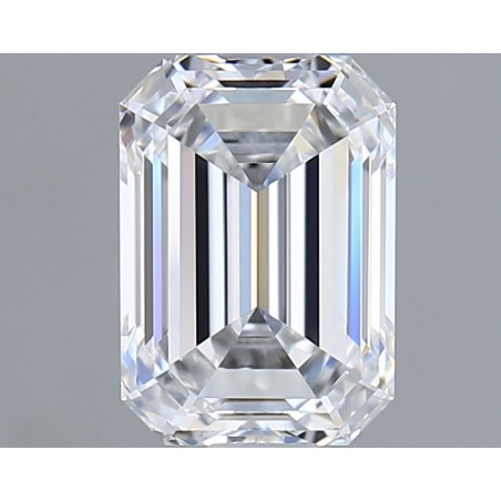 Diament laboratoryjny bezbarwny szlif szmaragdowy, 1.29ct, VVS2, D, IGI LG720575787